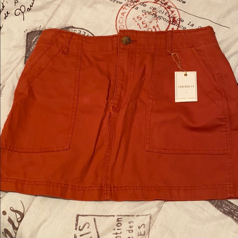 Rust colored skirt